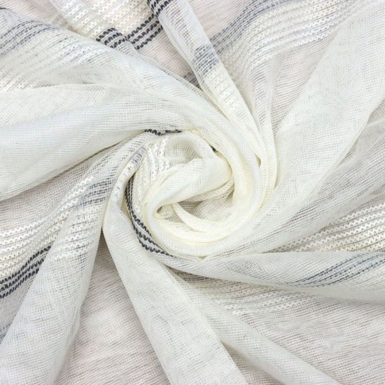 Surabaya V-40 Wholesale Transparent Tulle Curtain Fabrics Living Room and Bedroom Curtains 5 Models 100% Polyester