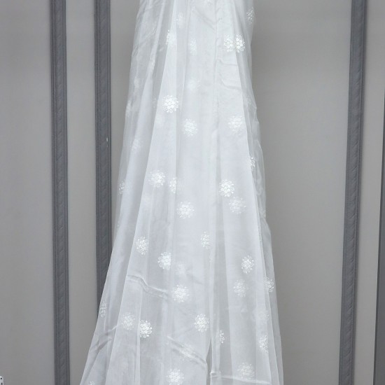 Tebriz V--3 Wholesale Brode Embroidered Tulle Curtain Fabrics Living Room and Bedroom Curtains 4 Models 100% Polyester