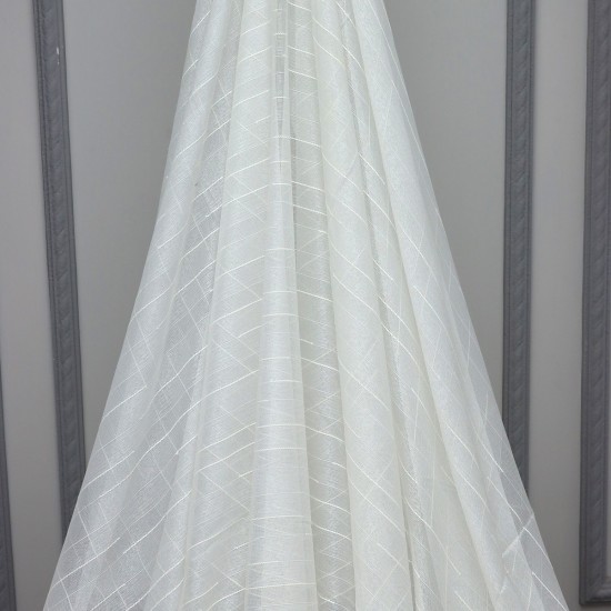 Trend V-647 Wholesale Transparent Linen Tulle Curtain Fabrics Living Room and Bedroom Curtains 3 Models 100% Polyester