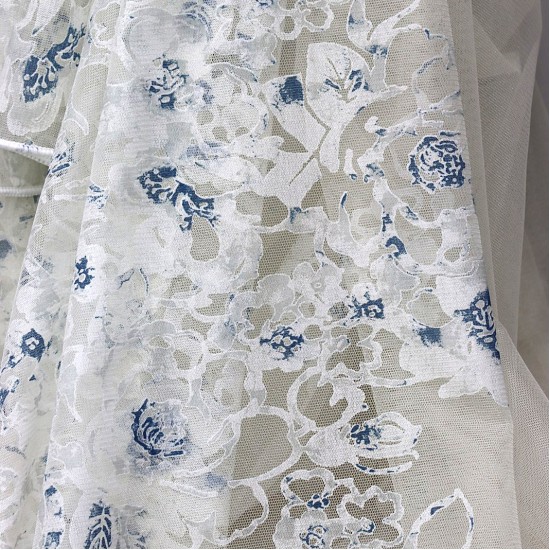 Uluabat V--417 Wholesale Raschel Plain Knitted Tulle Curtain Fabrics Living Room and Bedroom Curtains 3 Models 100% Polyester