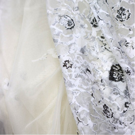 Uluabat V-427 Wholesale Raschel Plain Knitted Tulle Curtain Fabrics Living Room and Bedroom Curtains 3 Models 100% Polyester