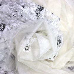 Uluabat V-427 Wholesale Raschel Plain Knitted Tulle Curtain Fabrics Living Room and Bedroom Curtains 3 Models 100% Polyester