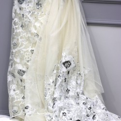 Uluabat V-427 Wholesale Raschel Plain Knitted Tulle Curtain Fabrics Living Room and Bedroom Curtains 3 Models 100% Polyester