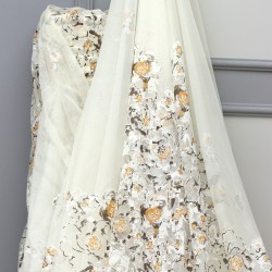 Uluabat V-447 Wholesale Raschel Plain Knitted Tulle Curtain Fabrics Living Room and Bedroom Curtains 3 Models 100% Polyester