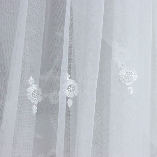 Venedik V-2 Wholesale Brode Tulle Curtain Fabrics Living Room and Bedroom Curtains 4 Models 100% Polyester