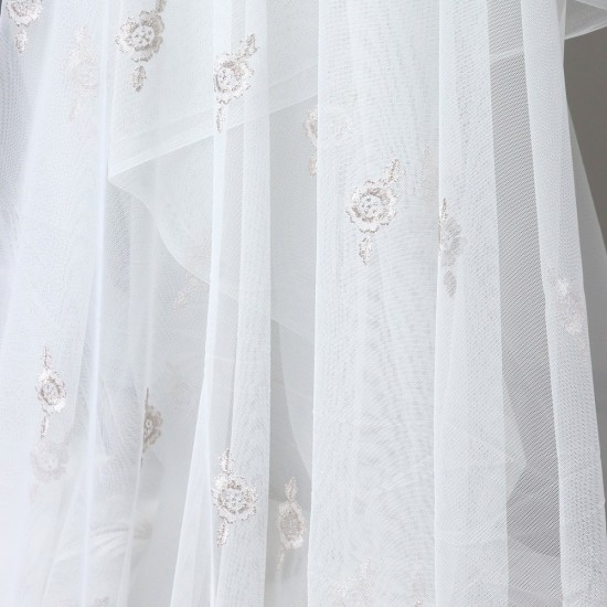 Venedik V-5 Wholesale Brode Tulle Curtain Fabrics Living Room and Bedroom Curtains 4 Models 100% Polyester