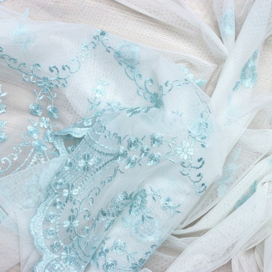 Venedik V-6 Wholesale Brode Tulle Curtain Fabrics Living Room and Bedroom Curtains 4 Models 100% Polyester