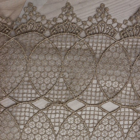 Venüs V-44 Wholesale Brode Embroidered Tulle Curtain Fabrics Living Room and Bedroom Curtains 5 Models 100% Polyester