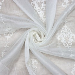 Newcity V--1 Wholesale Embroidered Brode Tulle Curtain Fabrics Living Room and Bedroom Curtains 4 Models 100% Polyester