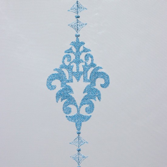 Newcity V-8 Wholesale Embroidered Brode Tulle Curtain Fabrics Living Room and Bedroom Curtains 4 Models 100% Polyester