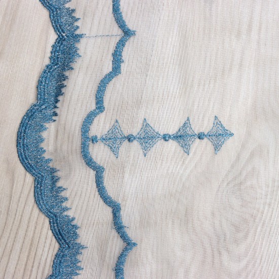 Newcity V-8 Wholesale Embroidered Brode Tulle Curtain Fabrics Living Room and Bedroom Curtains 4 Models 100% Polyester