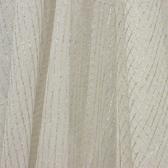 Yıldız V-2 Wholesale Silvery Tulle Curtain Fabrics Living Room and Bedroom Curtains 5 Models 100% Polyester