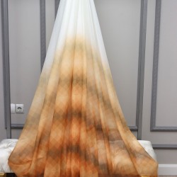 ZD 683 Wholesale Decorative Digital Printed Tulle Curtain Fabrics Living Room and Bedroom Curtains 100% Polyester