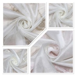Cloud V--1 Wholesale Embroidered Tulle Curtain Fabrics Living Room and Bedroom Curtains 4 Models 100% Polyester
