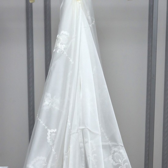 Cloud V--1 Wholesale Embroidered Tulle Curtain Fabrics Living Room and Bedroom Curtains 4 Models 100% Polyester