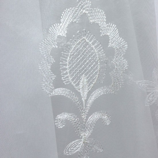 Cloud V-2 Wholesale Embroidered Tulle Curtain Fabrics Living Room and Bedroom Curtains 4 Models 100% Polyester