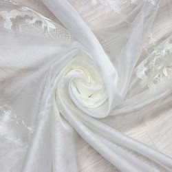 Cloud V-2 Wholesale Embroidered Tulle Curtain Fabrics Living Room and Bedroom Curtains 4 Models 100% Polyester