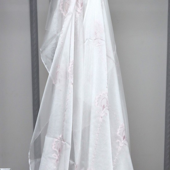 Cloud V-3 Wholesale Embroidered Tulle Curtain Fabrics Living Room and Bedroom Curtains 4 Models 100% Polyester