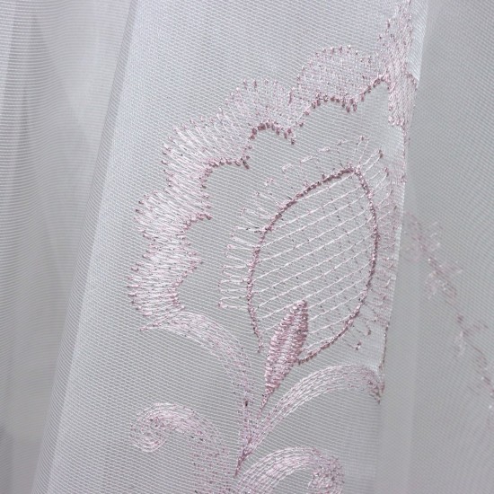 Cloud V-3 Wholesale Embroidered Tulle Curtain Fabrics Living Room and Bedroom Curtains 4 Models 100% Polyester