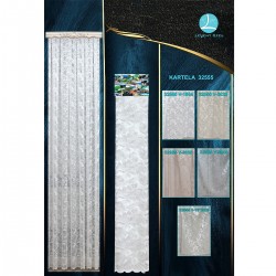 32555 Color Chart Wholesale Raschel Knit Tulle Curtain Fabrics Living Room and Bedroom Curtains 5 Models 100% Polyester