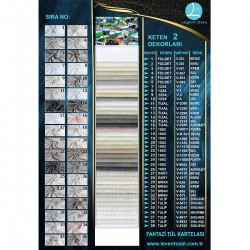 Folded Color Chart Wholesale Linen Tulle Curtain Fabrics Living Room and Bedroom Curtains 39 Models 100% Polyester