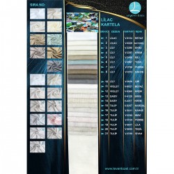 Lilac Color Chart Wholesale Linen Tulle Curtain Fabrics Living Room and Bedroom Curtains 21 Models 100% Polyester