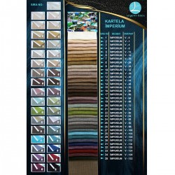 İmperium Color Chart Wholesale Linen Blackout Background Curtain Fabrics for Living Room and Bedroom Curtains 35 Models 100% Polyester