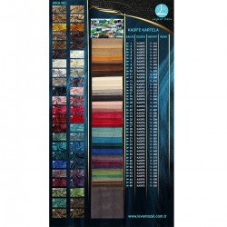 Utrecht Color Chart Wholesale Velvet Fabric Background Curtain Fabrics Living Room and Bedroom Curtains 46 Models 100% Polyester