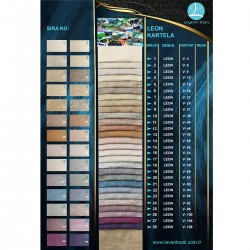 Leon Color Chart Wholesale Jacquard Background Curtain Fabrics Living Room and Bedroom Curtains 28 Models 100% Polyester