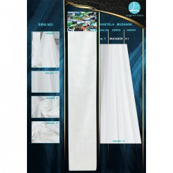 Mudans Color Chart Wholesale Trend Decor Tulle Curtain Fabrics Living Room and Bedroom Curtains 100% Polyester