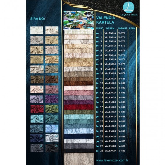 Valencia Color Chart Wholesale Jacquard Background Curtain Fabrics Living Room and Bedroom Curtains 26 Models 100% Polyester Valencia Color Chart Wholesale Jacquard Background Curtain Fabrics Living Room and Bedroom Curtains 26 Models 100% Polyester