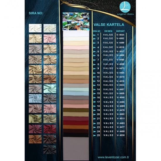 Valse Color Chart Wholesale Lining Fabric Living Room and Bedroom Curtains 25 Models 100% Polyester Valse Color Chart Wholesale Lining Fabric Living Room and Bedroom Curtains 25 Models 100% Polyester