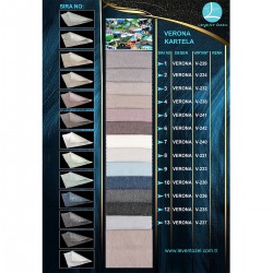 Verona Color Chart Wholesale Linen Background Curtain Fabrics Living Room and Bedroom Curtains 13 Models 100% Polyester