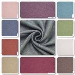 Oslo V--26 Wholesale Linen Blackout Background Curtain Fabrics Living Room and Bedroom Curtains 23 Models 100% Polyester