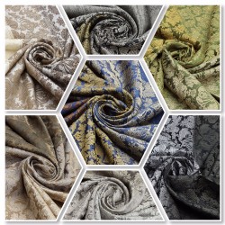  Panel V--10 Damask Wholesale Jacquard Background Curtain Fabrics Living Room and Bedroom Curtains 10 Models  300x300 cm 100% Polyester