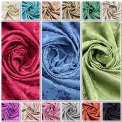 Crown V--102 Wholesale Jacquard Velvet Background Curtain Fabrics Living Room and Bedroom Curtains 25 Models 100% Polyester